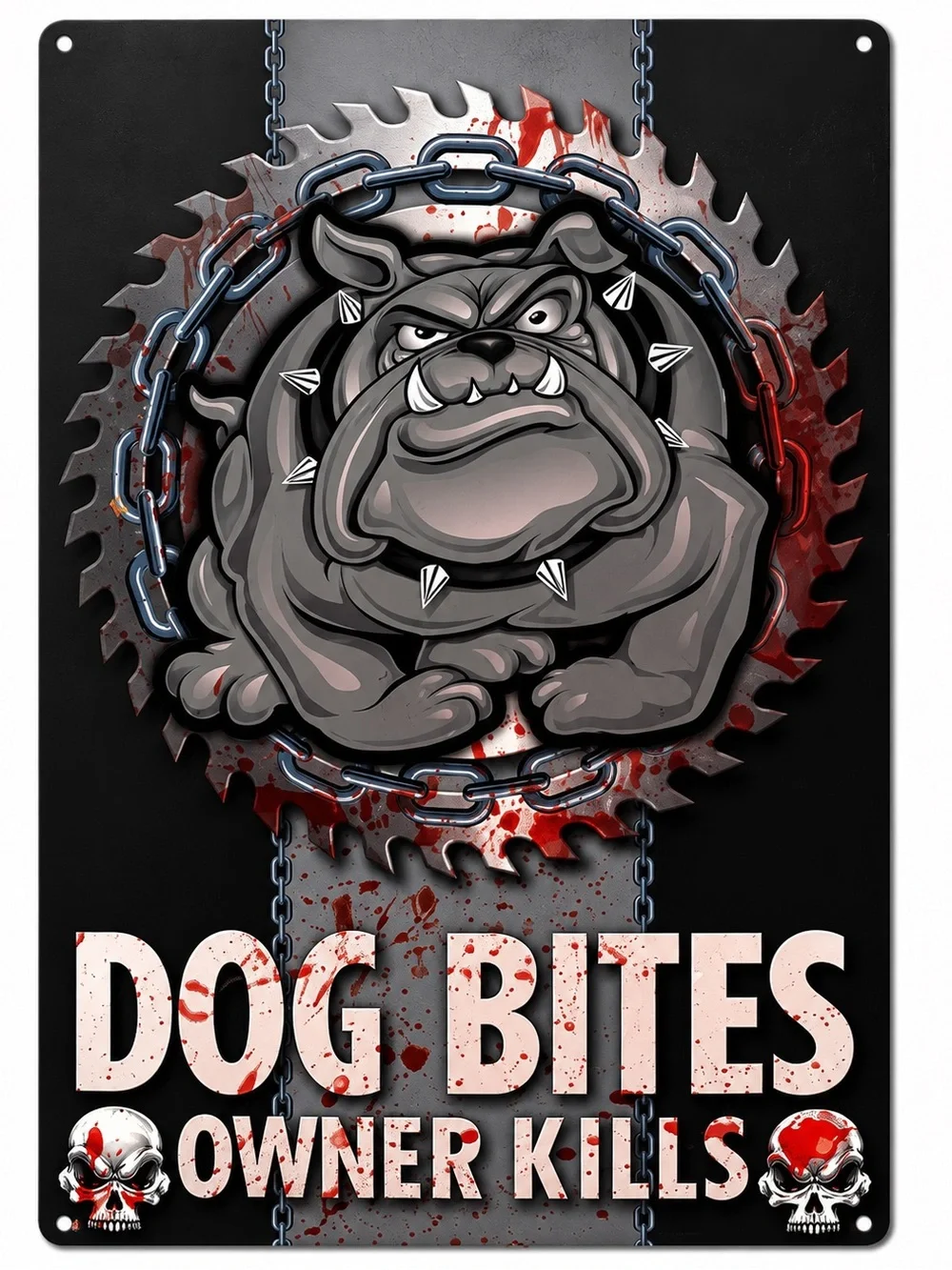 NEW Bulldog Metal Sign
